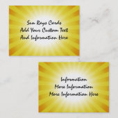 日曜日は名刺を放射します 名刺 (正面/裏面)