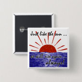 日曜日は常に再度上がります! (日本) #2 缶バッジ (正面&裏面)