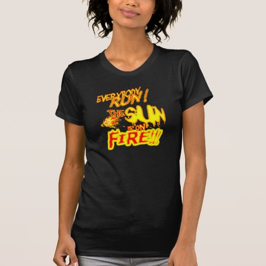 日曜日は火にあります Tシャツ (正面)