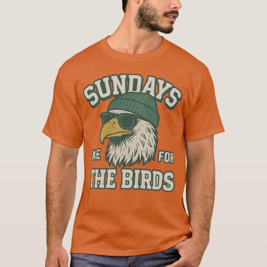 日曜日は鳥のためにある Tシャツ (正面)