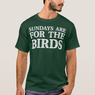 日曜日は鳥のもの おもしろい家族 Tシャツ