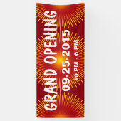 日曜日は黄色く赤いオレンジ勾配を放射します 横断幕 (縦)