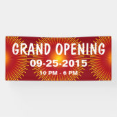 日曜日は黄色く赤いオレンジ勾配を放射します 横断幕 (横)