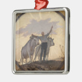 日曜日への地球の賛美歌、1892年 メタルオーナメント (左)