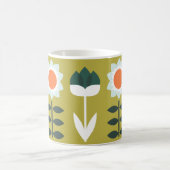 日曜日をオリーブ色置いて下さい コーヒーマグカップ (中央)