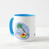 日曜日サンタ浸るハワイのクリスマスのティー5 マグカップ (正面左)