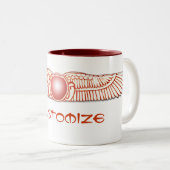 日曜日スメル人のAnunnakiによって飛ぶディスク ツートーンマグカップ (正面右)