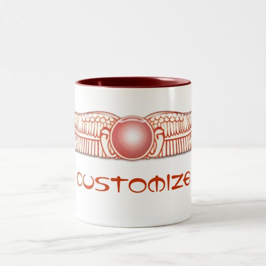 日曜日スメル人のAnunnakiによって飛ぶディスク ツートーンマグカップ (中央)