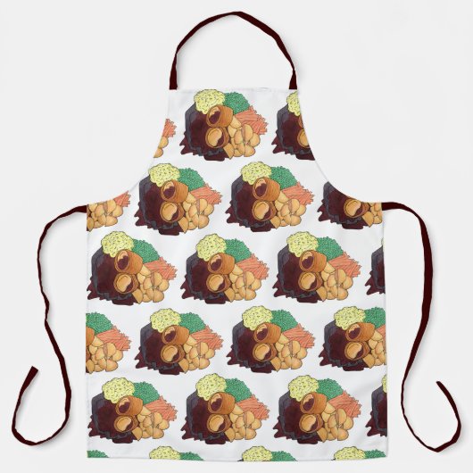 日曜日ローストディナー英国の食品肉ジャガイモ エプロン (正面)