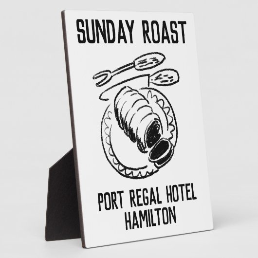 日曜日ローストフリースタンディングプロモーション フォトプラーク (側面)