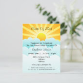 日曜日光線および雲の新しい始めの卒業パーティー 招待状 (スタンド正面)