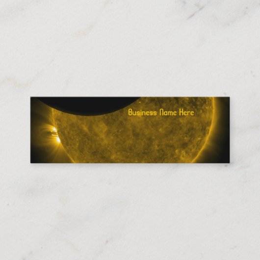 日曜日及び月のしおりの名刺 スキニー名刺 (正面)