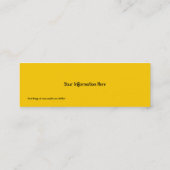 日曜日及び月のしおりの名刺 スキニー名刺 (裏面)