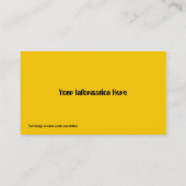 日曜日及び月の名刺 名刺 (裏面)