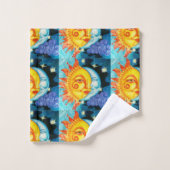 日曜日及び月 バスタオルセット (ウォッシュタオル)