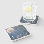 日曜日家族はおもしろいを食べます ストーンコースター (横)