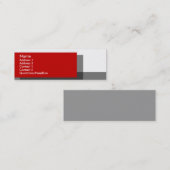 日曜日日曜日のプロフィールカード スキニー名刺 (正面/裏面)