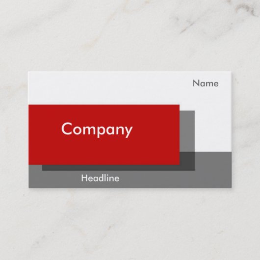 日曜日日曜日のプロフィールカード 名刺 (正面)