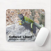 日曜日浸る襟首をつかまれたトカゲのクローズアップの写真 マウスパッド (マウス)