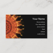 日曜日燃え立つこと 名刺 (裏面)