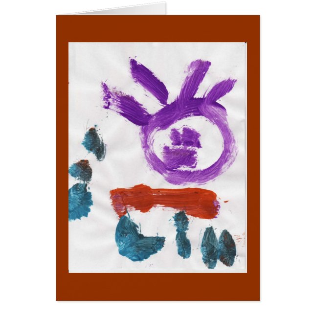 日曜日色彩の鮮やかなカード (正面)