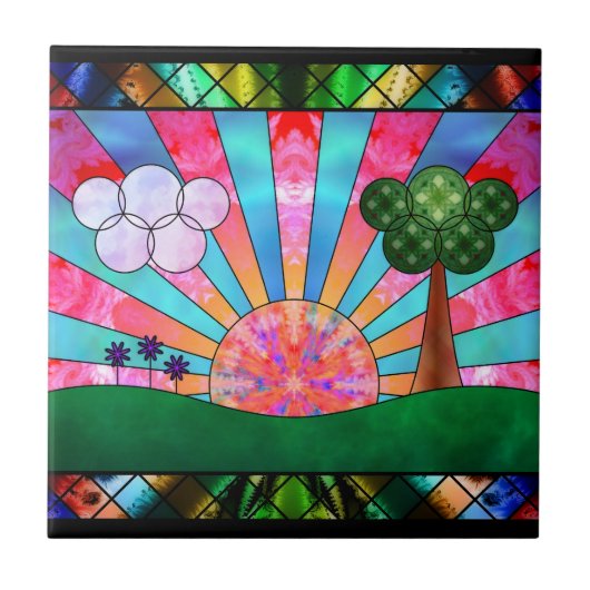 日曜日装飾的なタイル/Trivetのカンティクム タイル (正面)