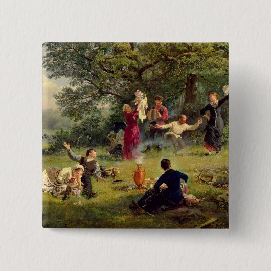 日曜日1884年 缶バッジ (正面)