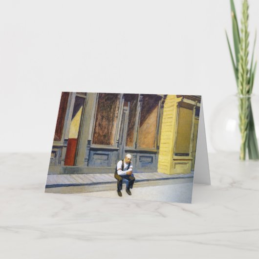 日曜日 |エドワード・ホッパー | カード (正面)