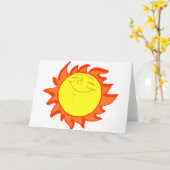 日曜日 カード (黄色い花)