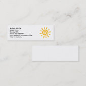 日曜日 スキニー名刺 (正面/裏面)