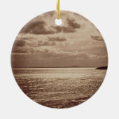 日曜日、ノルマンディーc.1857 (セピア色の写真の効果 セラミックオーナメント (裏面)