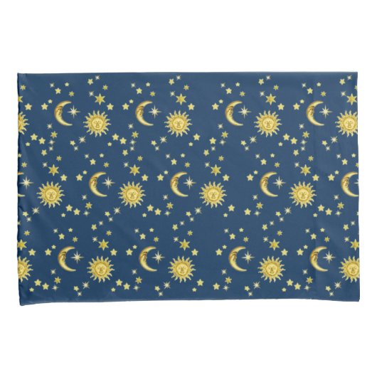 日曜日、月及び星 枕カバー (正面右)