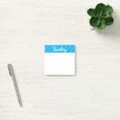 日曜日 – 青 – 週の日- Post It Notes ポストイット (オフィス)