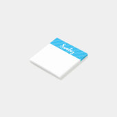 日曜日 – 青 – 週の日- Post It Notes ポストイット (アングル)