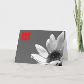 日曜日(B&W)の花 シーズンカード