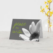 日曜日(B&W)カードの花 カード (黄色い花)