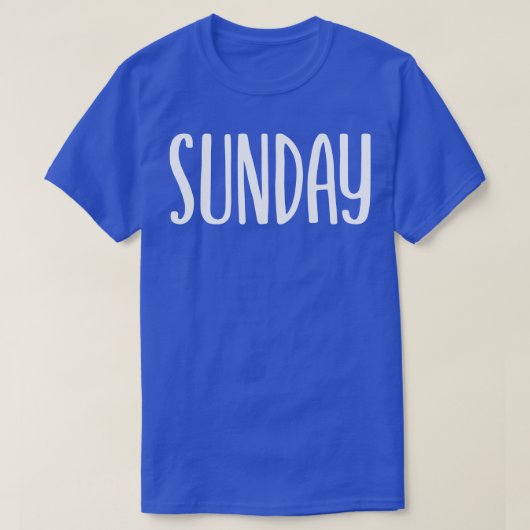 日曜日 Tシャツ (デザイン正面)