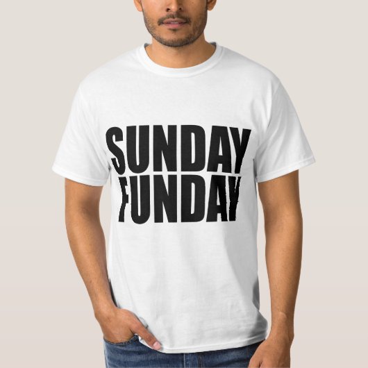 日曜日Fundayの価値Tシャツ Tシャツ (正面)