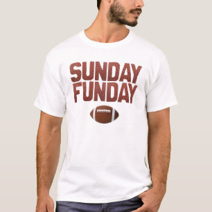 日曜日Funday -フットボールの版 Tシャツ