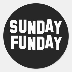 日曜日Funday ラウンドシール