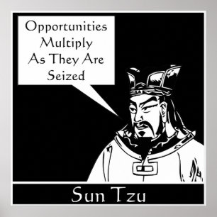 日曜日Tzu -- 中国のな軍の戦略家 ポスター
