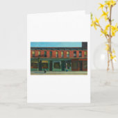 日曜早朝 – エドワード・ホッパー カード (黄色い花)