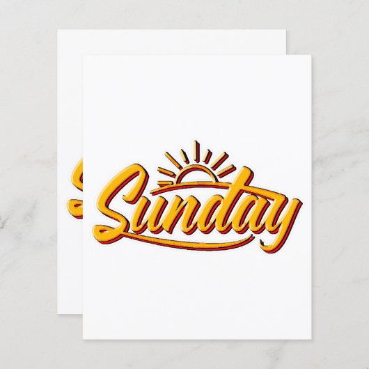 日曜最高のの夏 (正面/裏面)