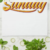 日曜最高のの夏 キッチンタオル (折り畳み)