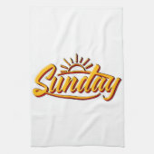 日曜最高のの夏 キッチンタオル (縦)