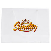 日曜最高のの夏 ラージペーパーバッグ (裏面)