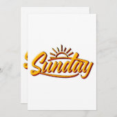 日曜最高のの夏 招待状 (正面/裏面)