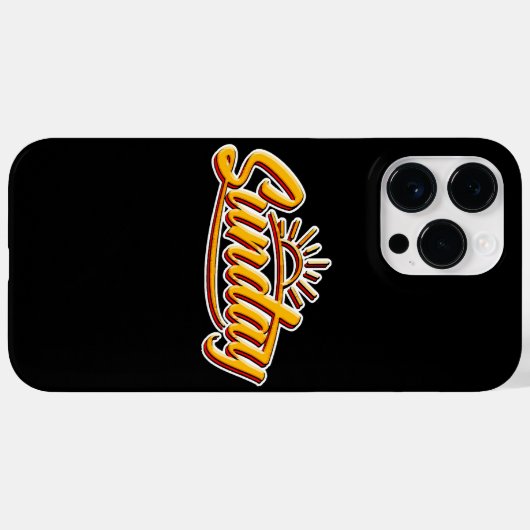 日曜最高のの夏 Case-Mate iPhoneケース (裏面 (横))