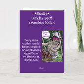 日曜最高の カード (裏面)