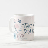 日替わりマグカップ – コーヒーギフトやる気を起こさせるを楽しむ コーヒーマグカップ (正面左)